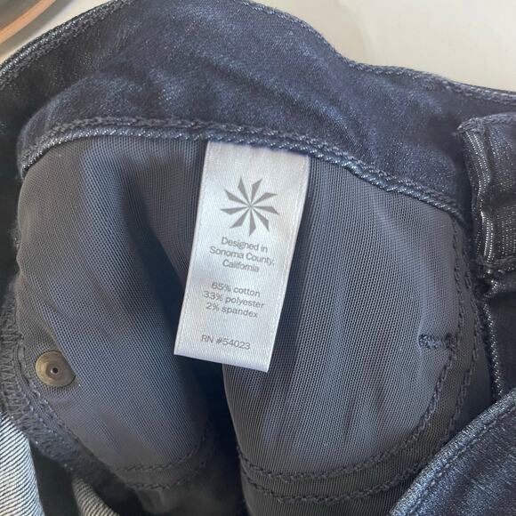 Athleta High Rise Skinny Jeans Dark Wash Denim - Size 4 - Picture 4 of 4